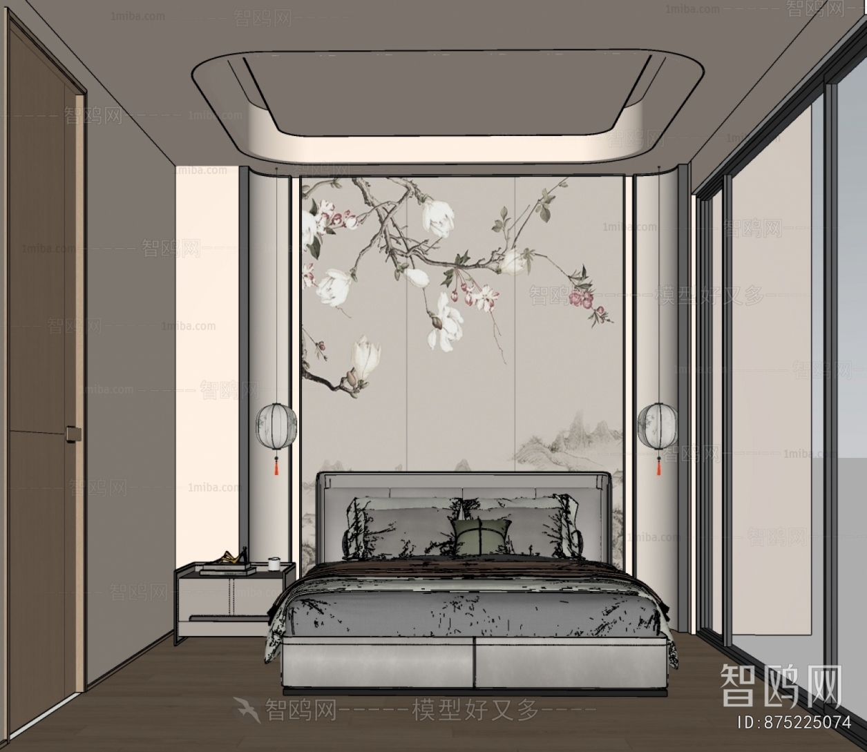 New Chinese Style Bedroom