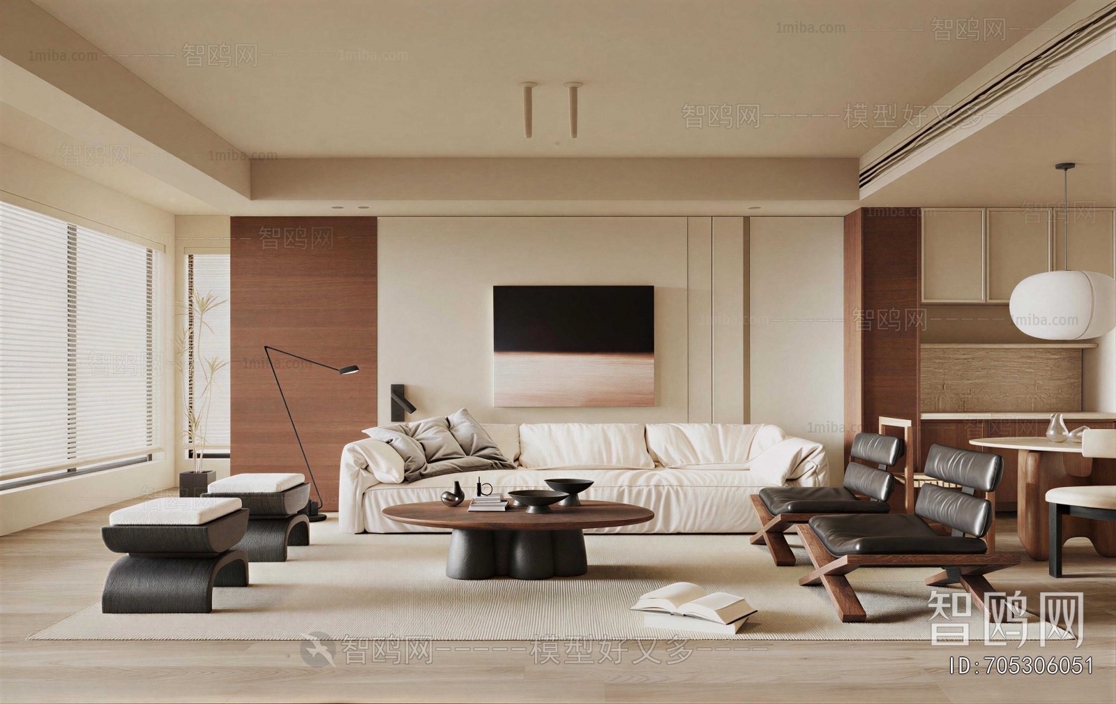 Wabi-sabi Style A Living Room