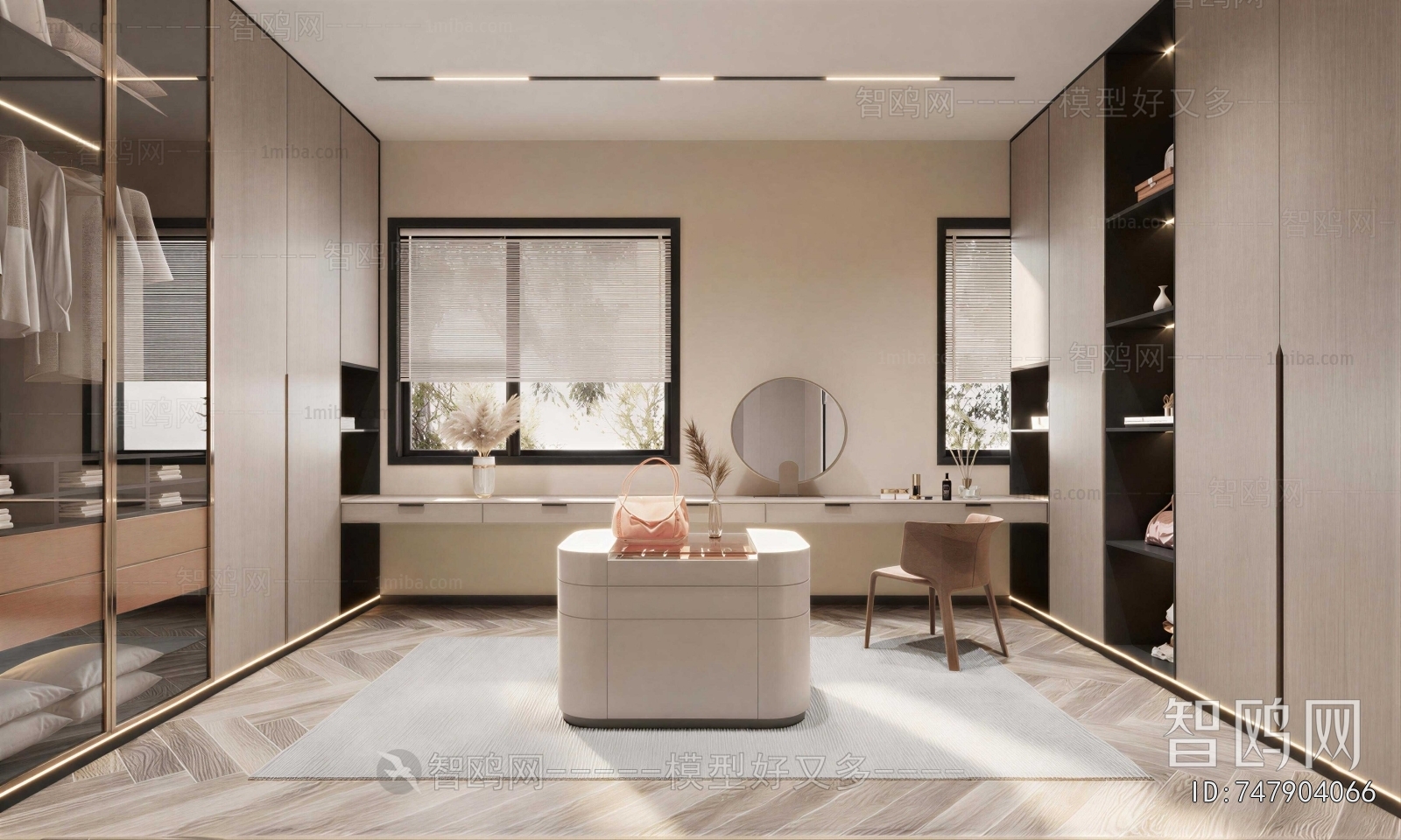 Modern Clothes Storage Area