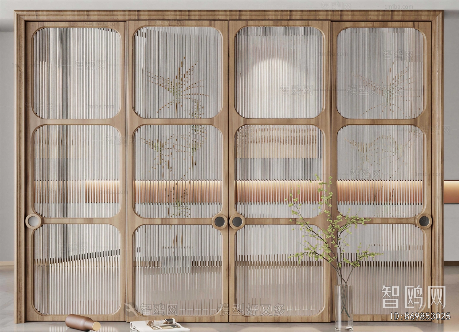 Wabi-sabi Style Sliding Door