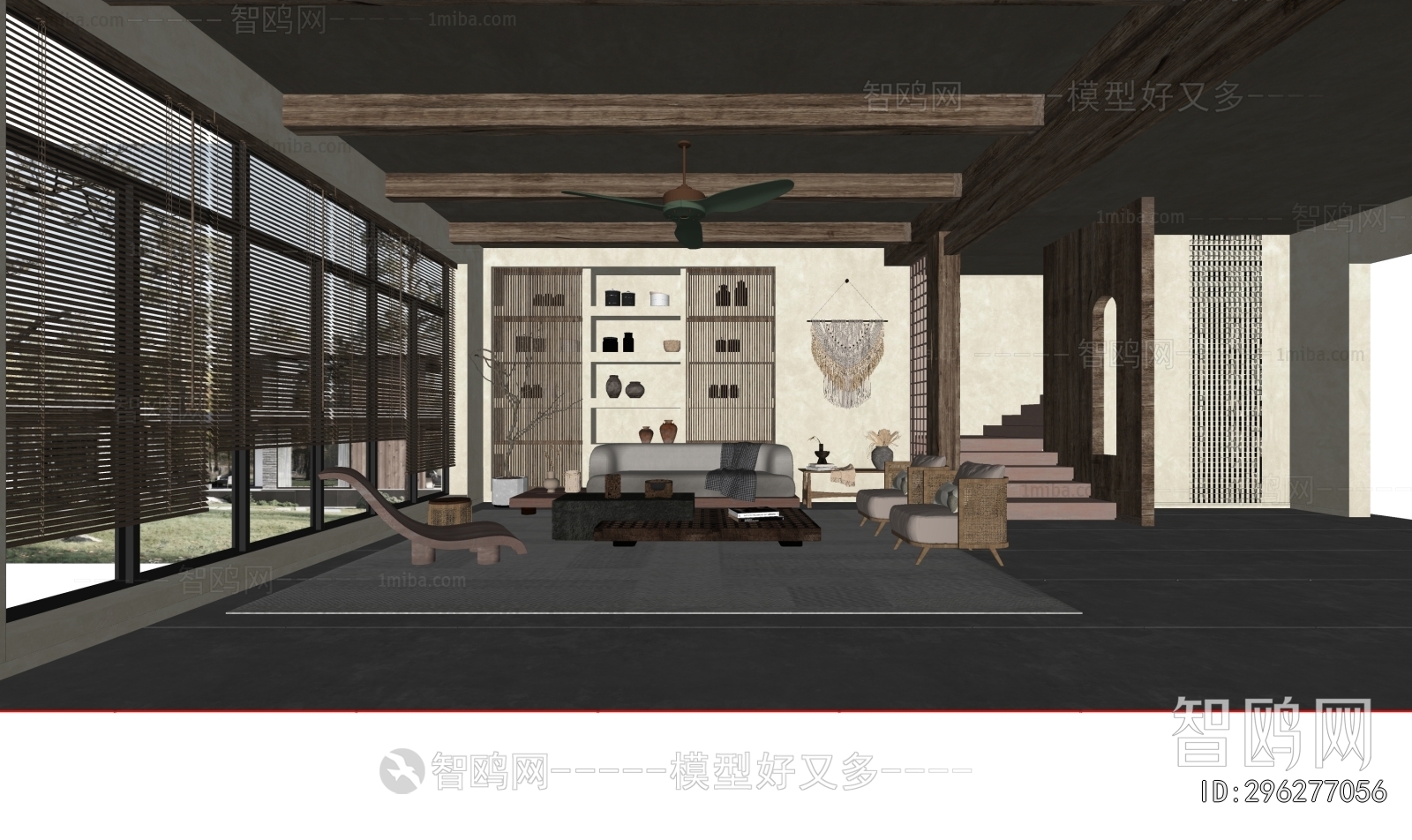 Wabi-sabi Style A Living Room