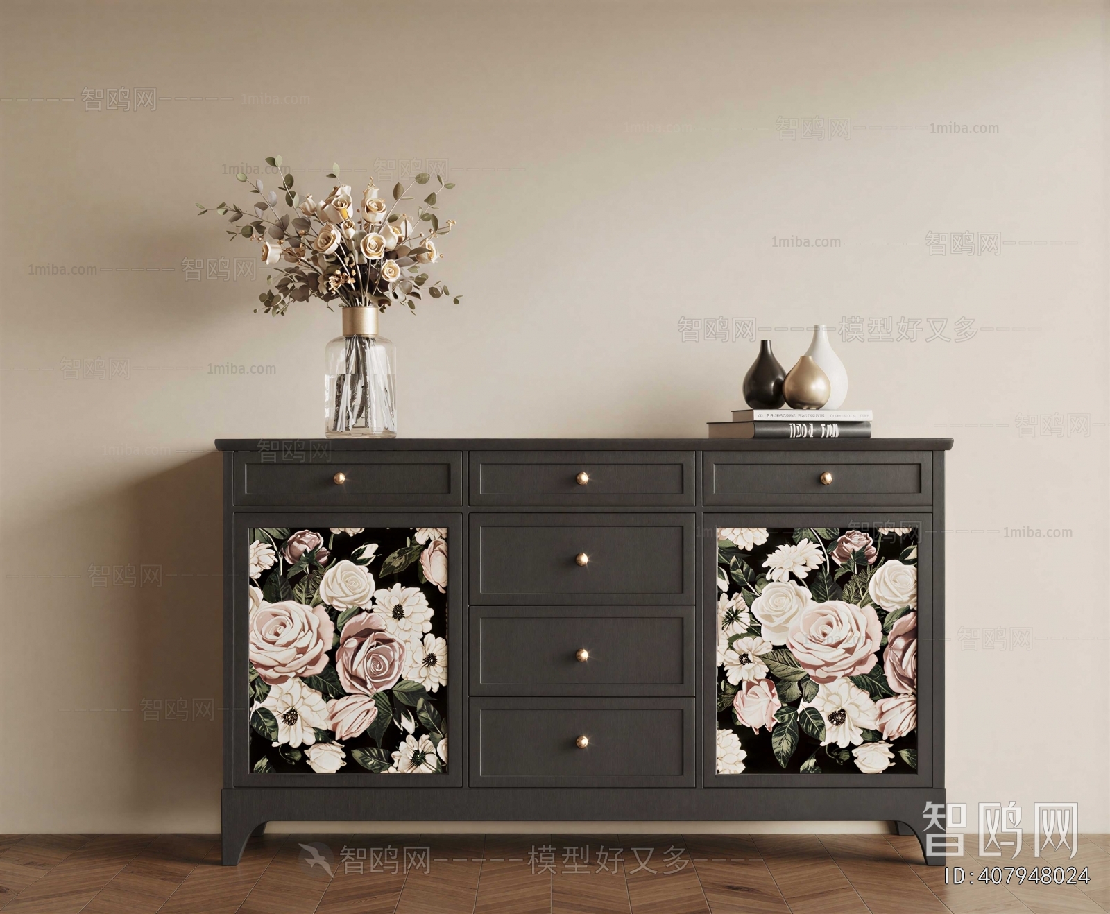 French Style Entrance Cabinet