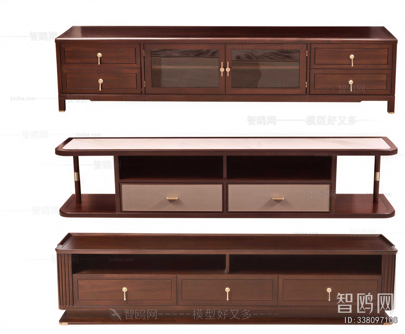 New Chinese Style TV Cabinet