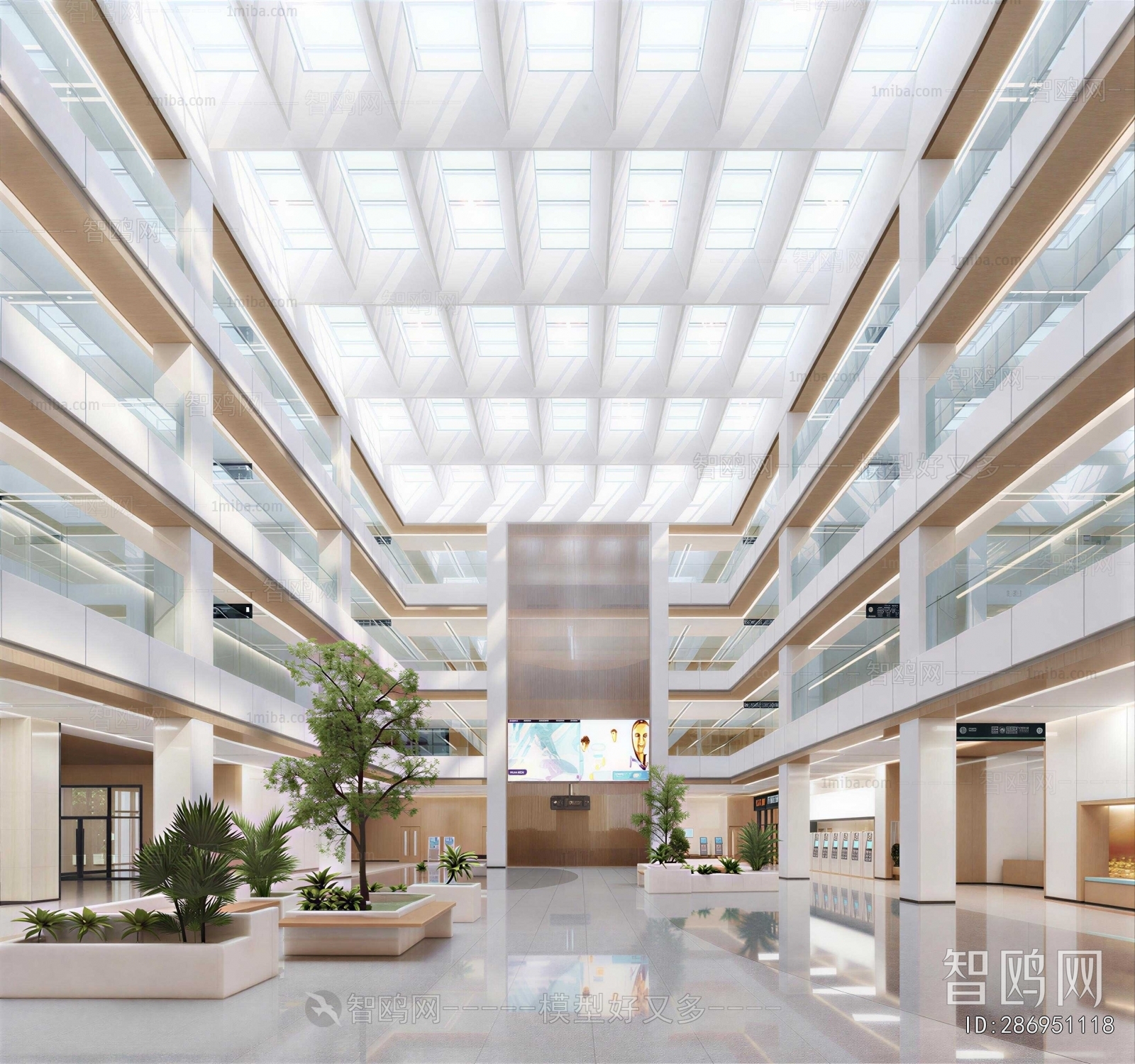 Modern Hospital Hall