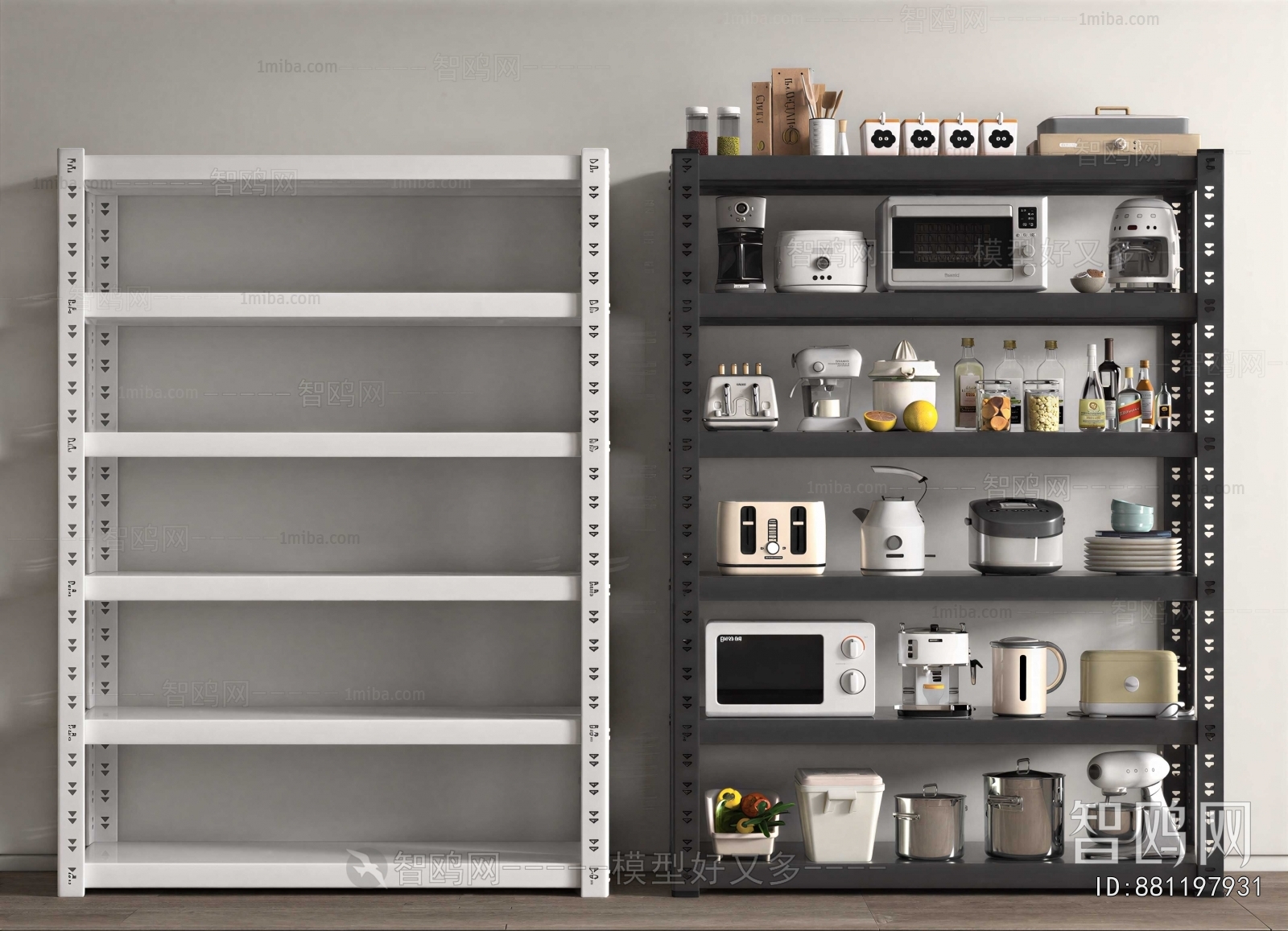 Modern Supermarket Shelf