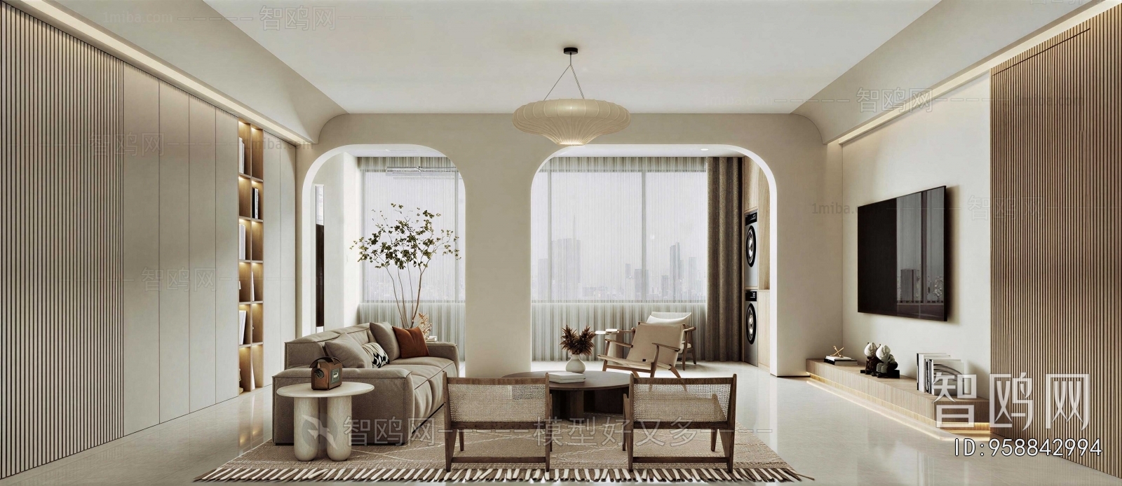 Wabi-sabi Style A Living Room