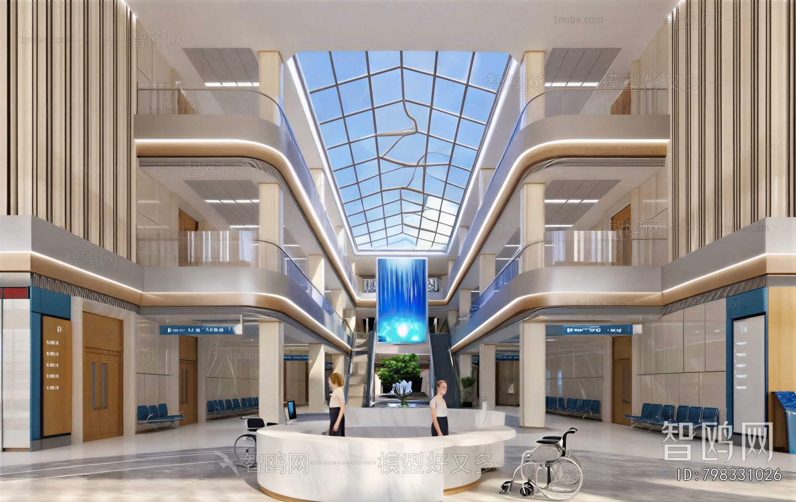 Modern Hospital Hall