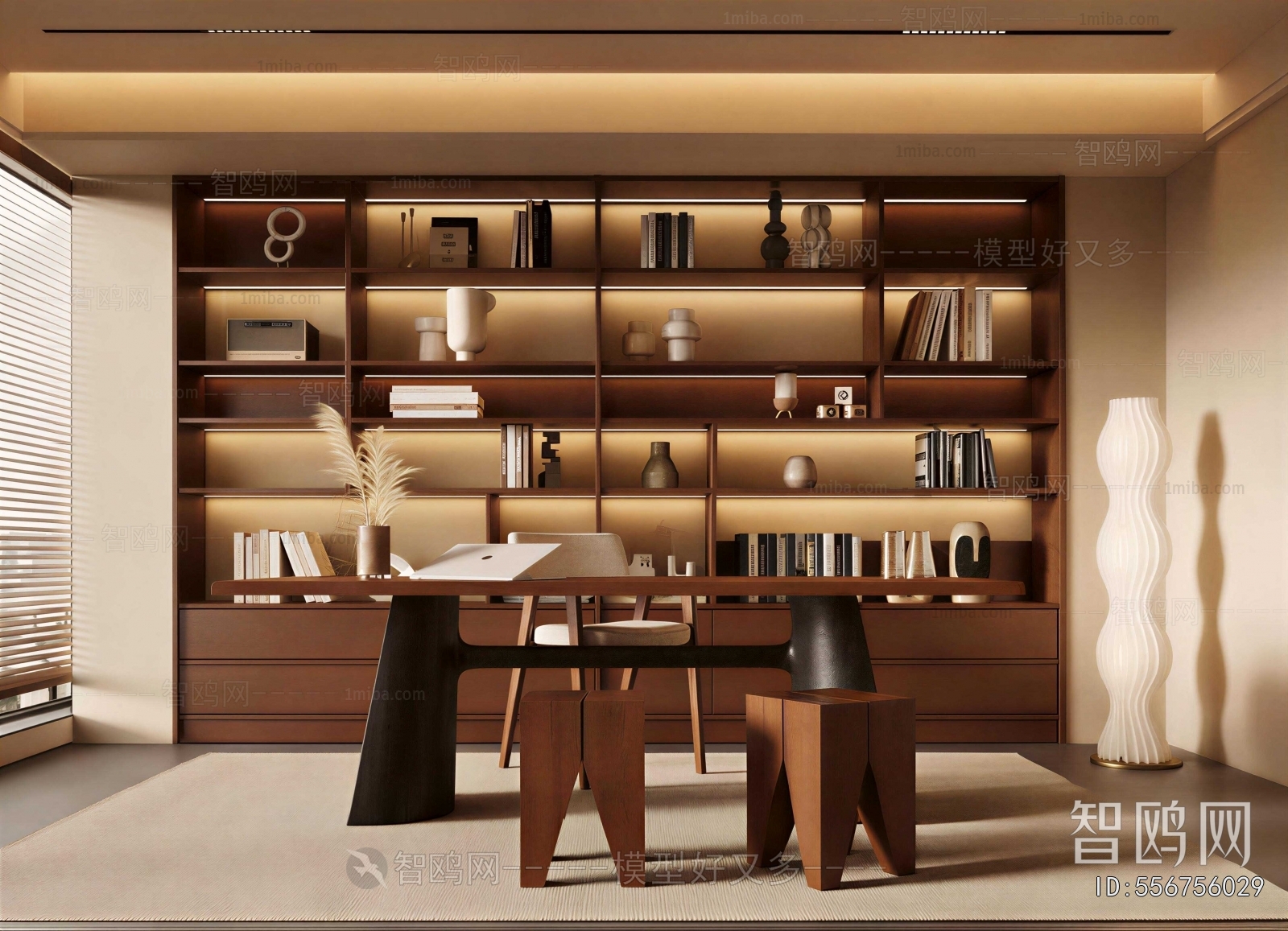 New Chinese Style Study Space