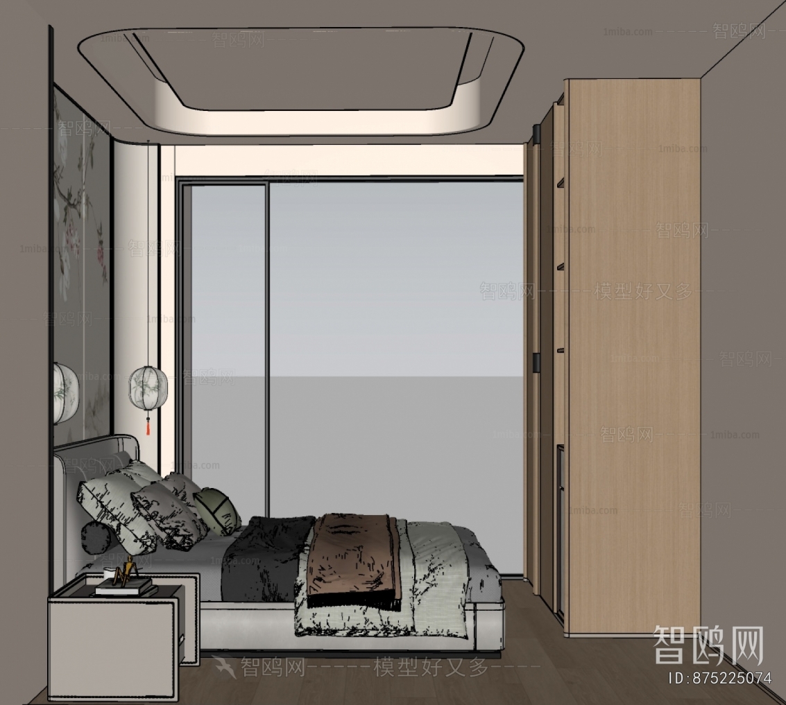New Chinese Style Bedroom