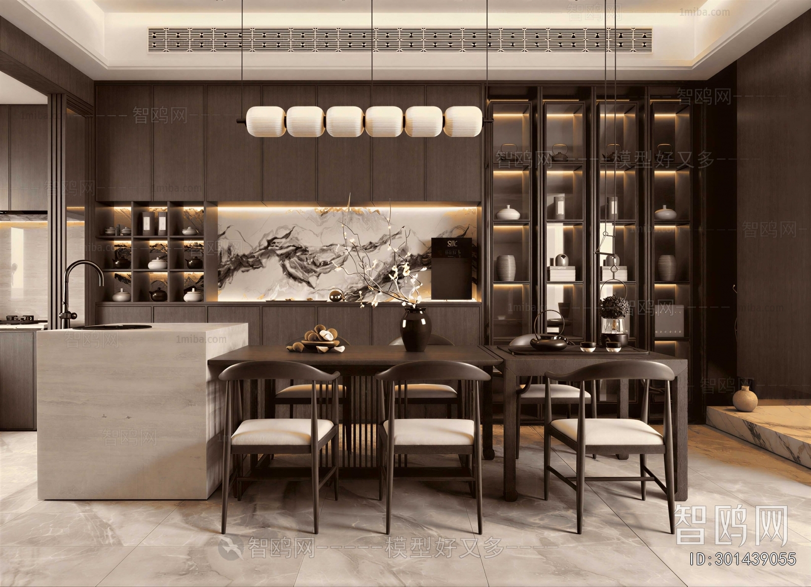 New Chinese Style Dining Room