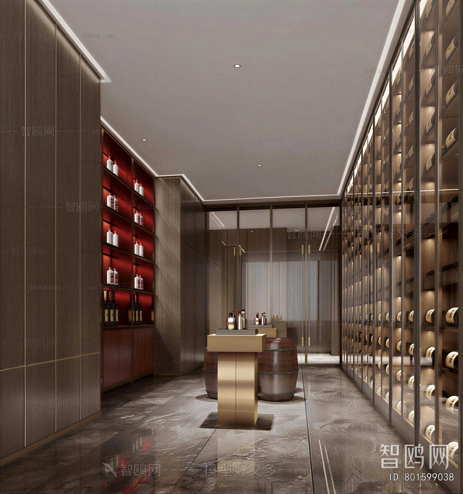 Modern Wine Cellar/Wine Tasting Room
