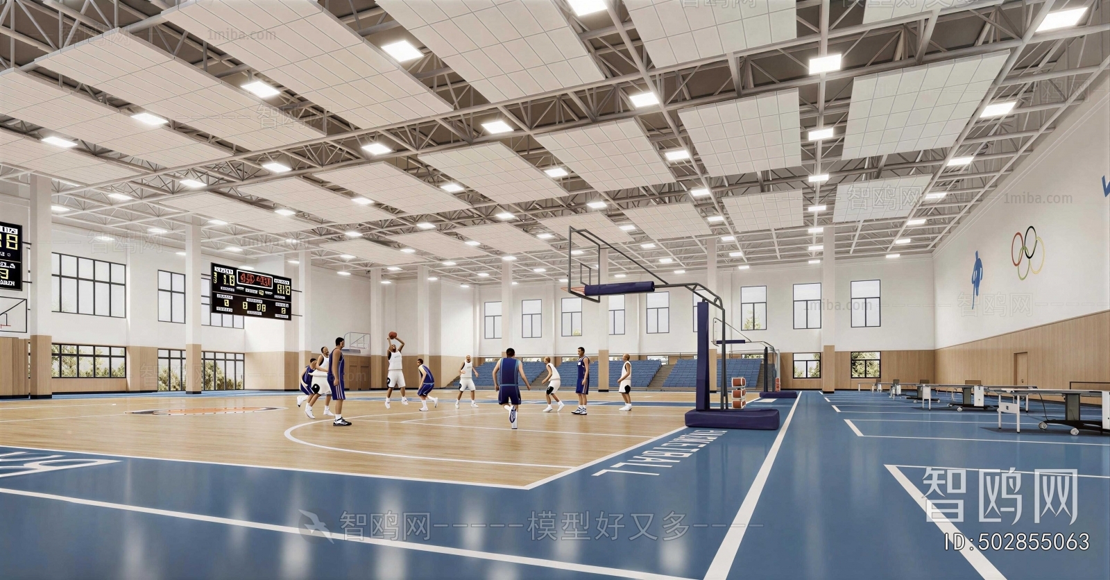 Modern Basketball Arena
