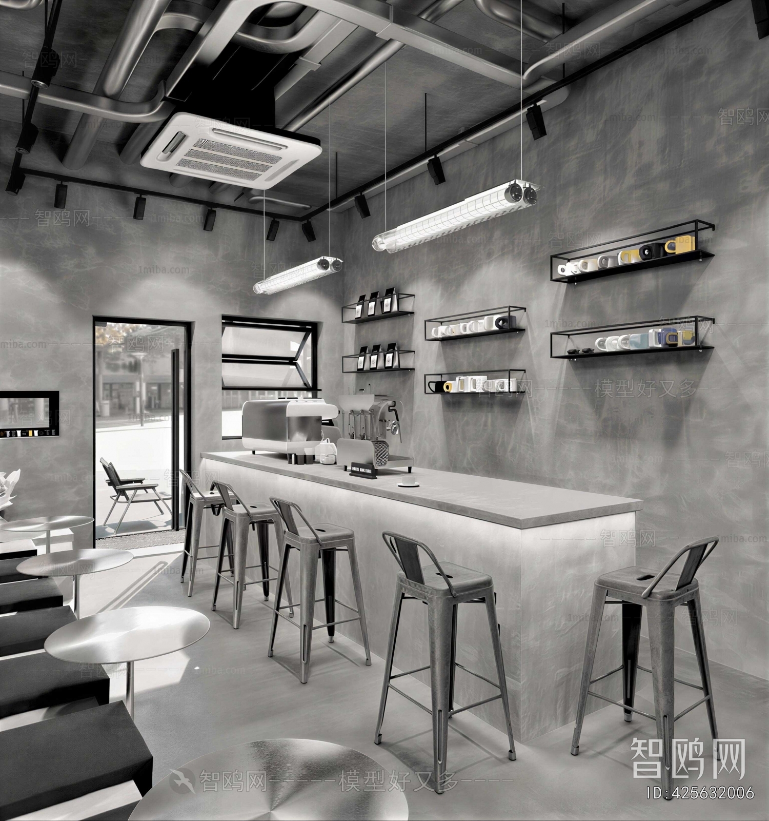 Industrial Style Cafe