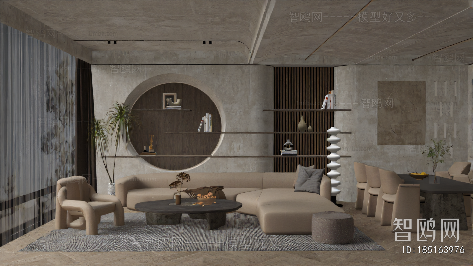 Wabi-sabi Style A Living Room