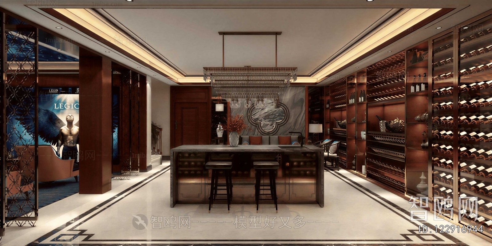 New Chinese Style Wine Cellar/Wine Tasting Room