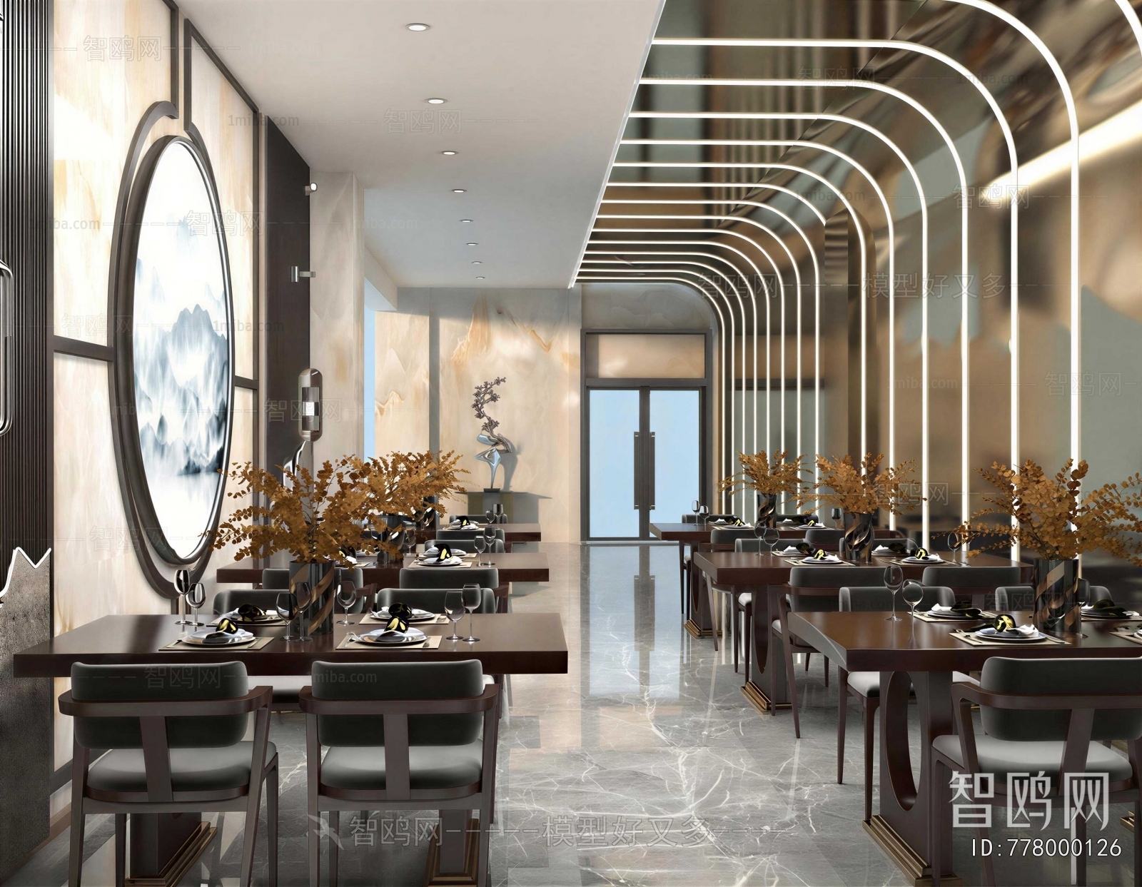 New Chinese Style Lobby Hall