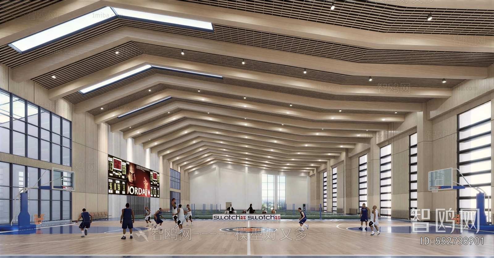 Modern Basketball Arena
