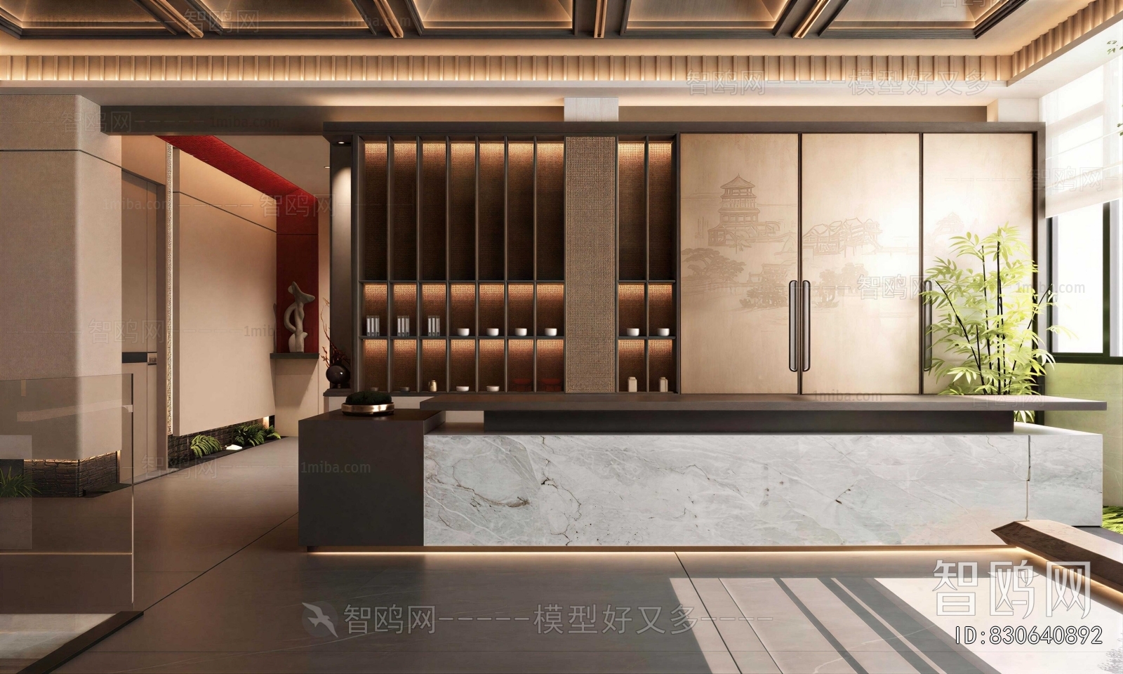 New Chinese Style Lobby Hall