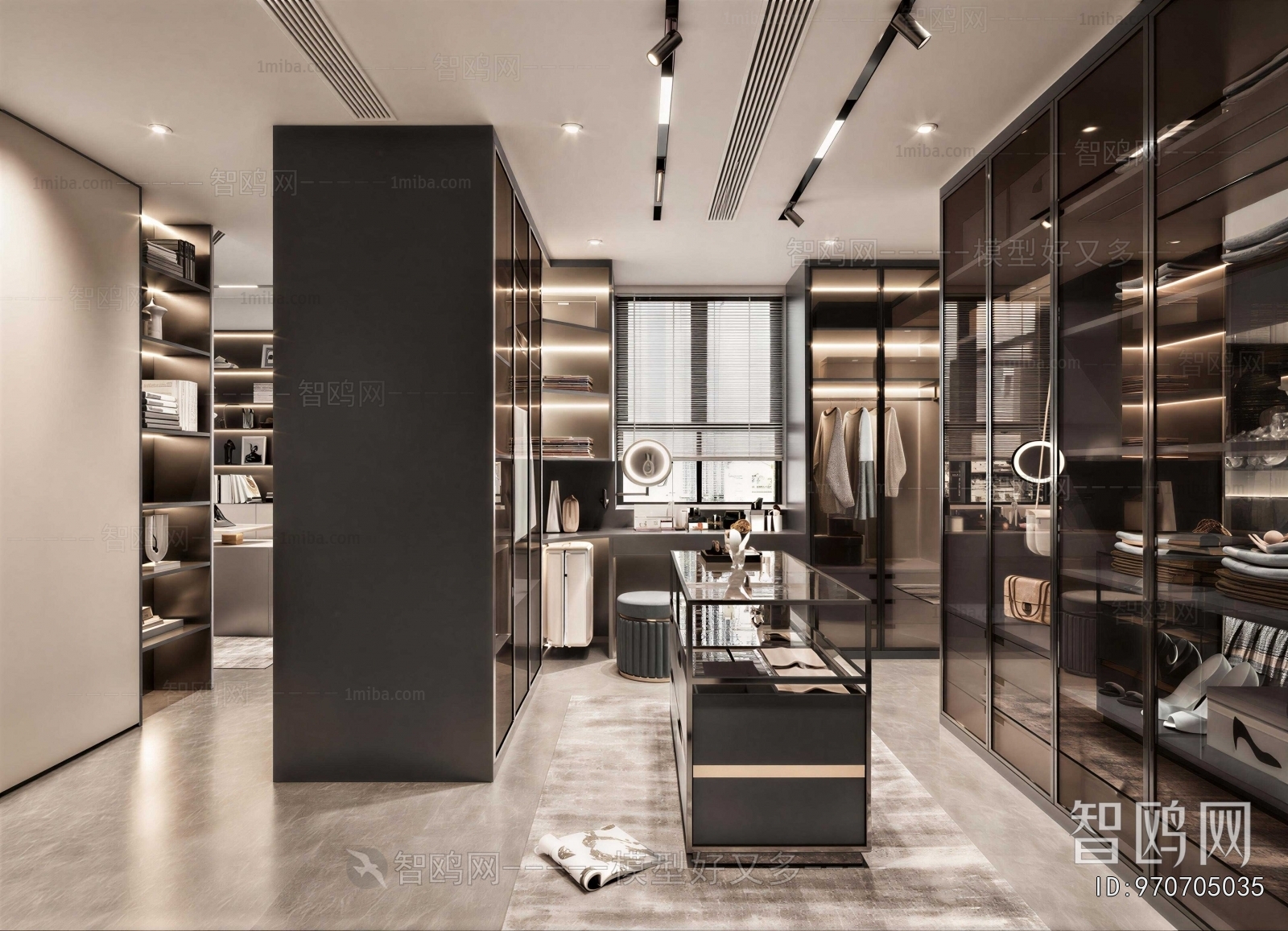 Modern Clothes Storage Area