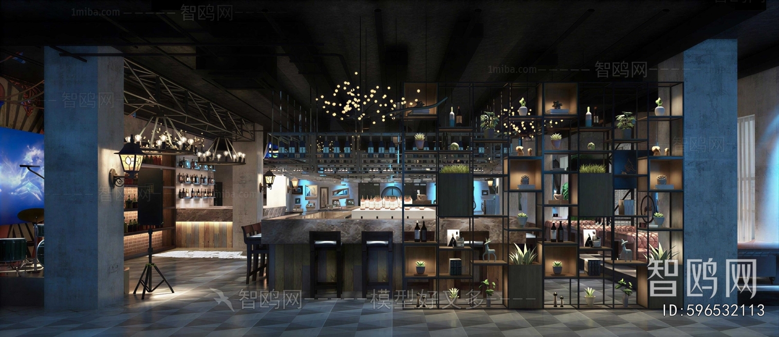 Industrial Style Bar