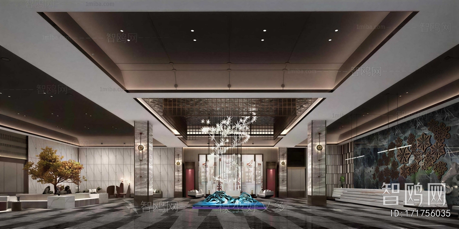 New Chinese Style Lobby Hall