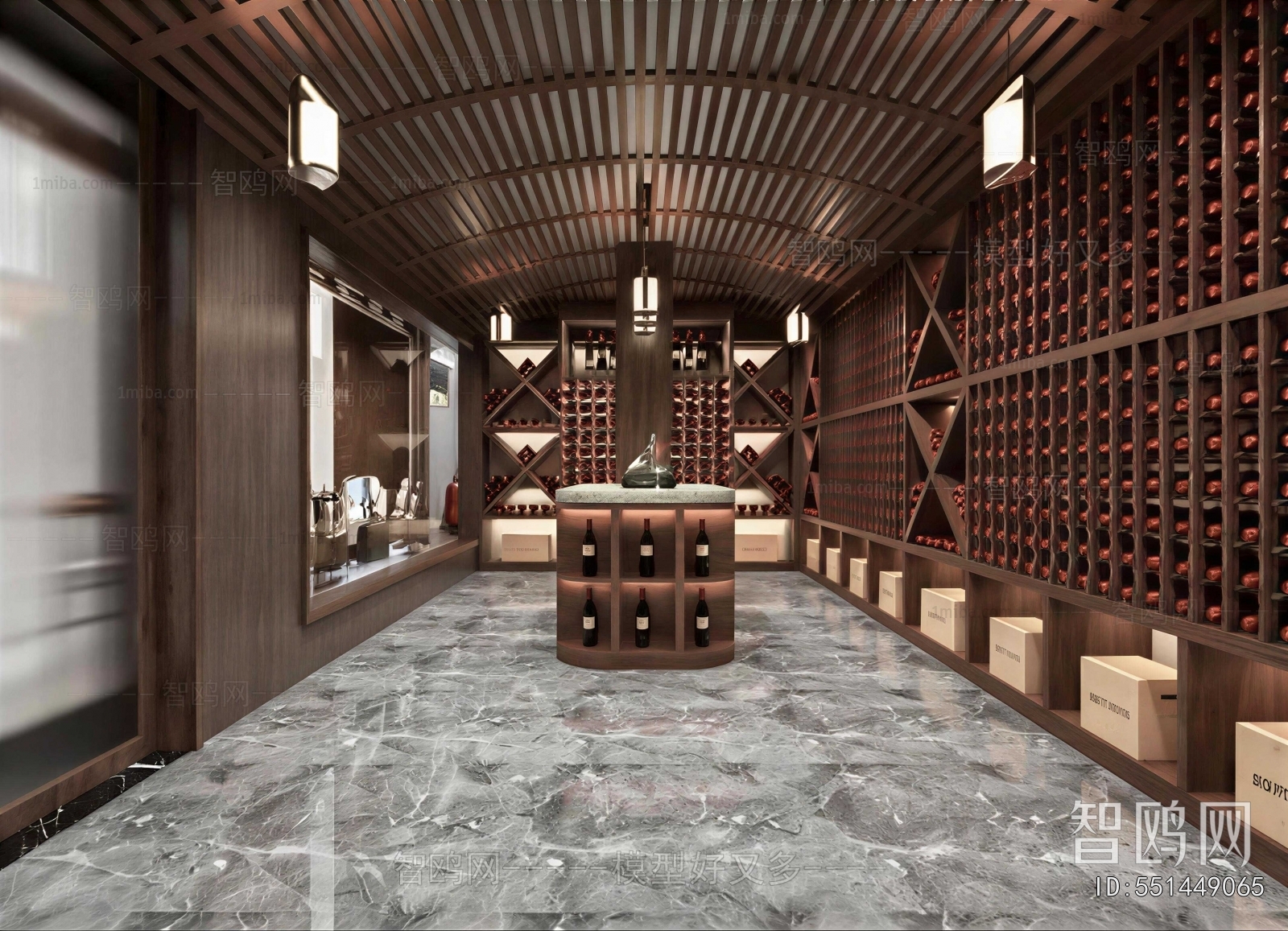 New Chinese Style Wine Cellar/Wine Tasting Room