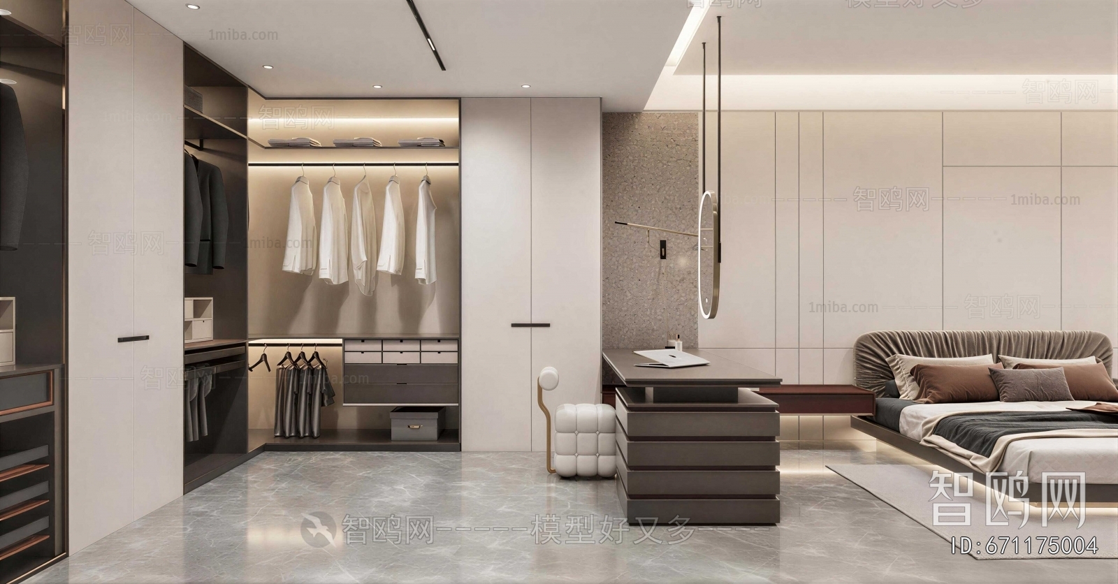 Modern Clothes Storage Area