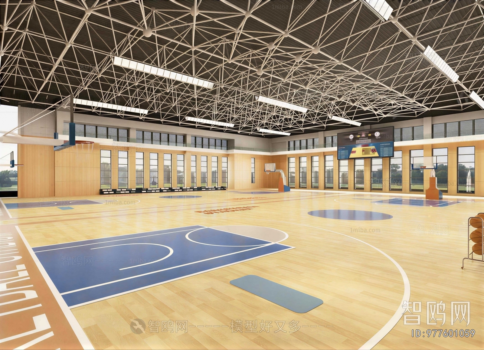 Modern Basketball Arena
