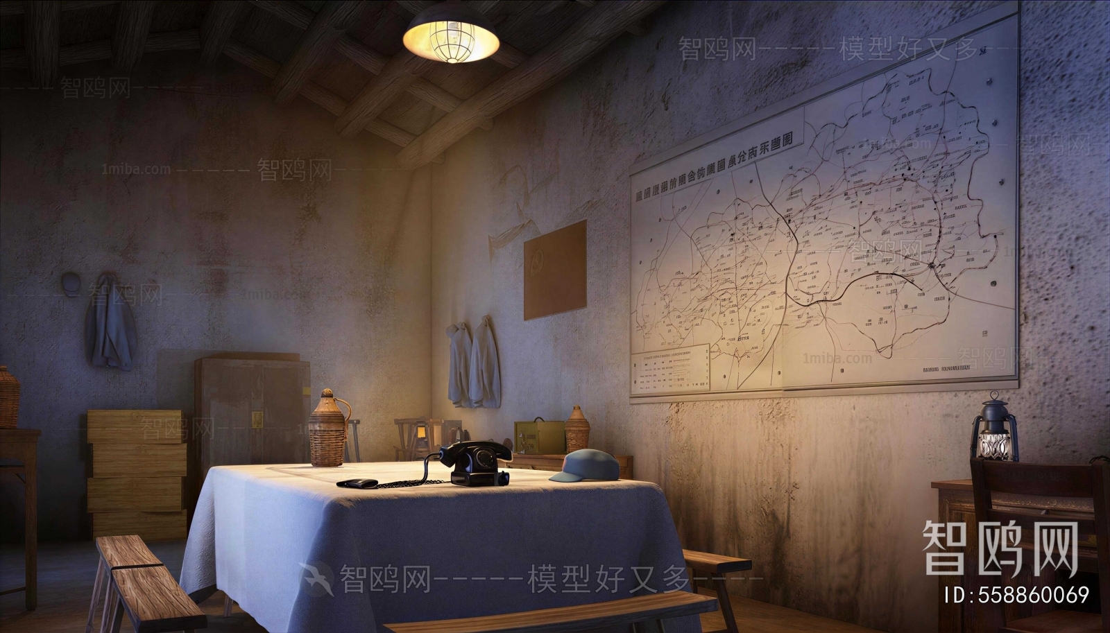 Retro Style Exhibition Hall