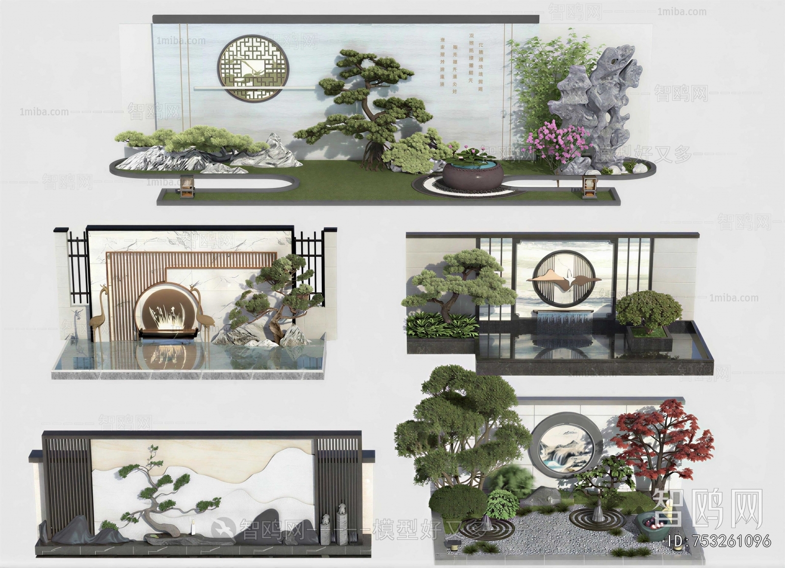 New Chinese Style Landscape Wall