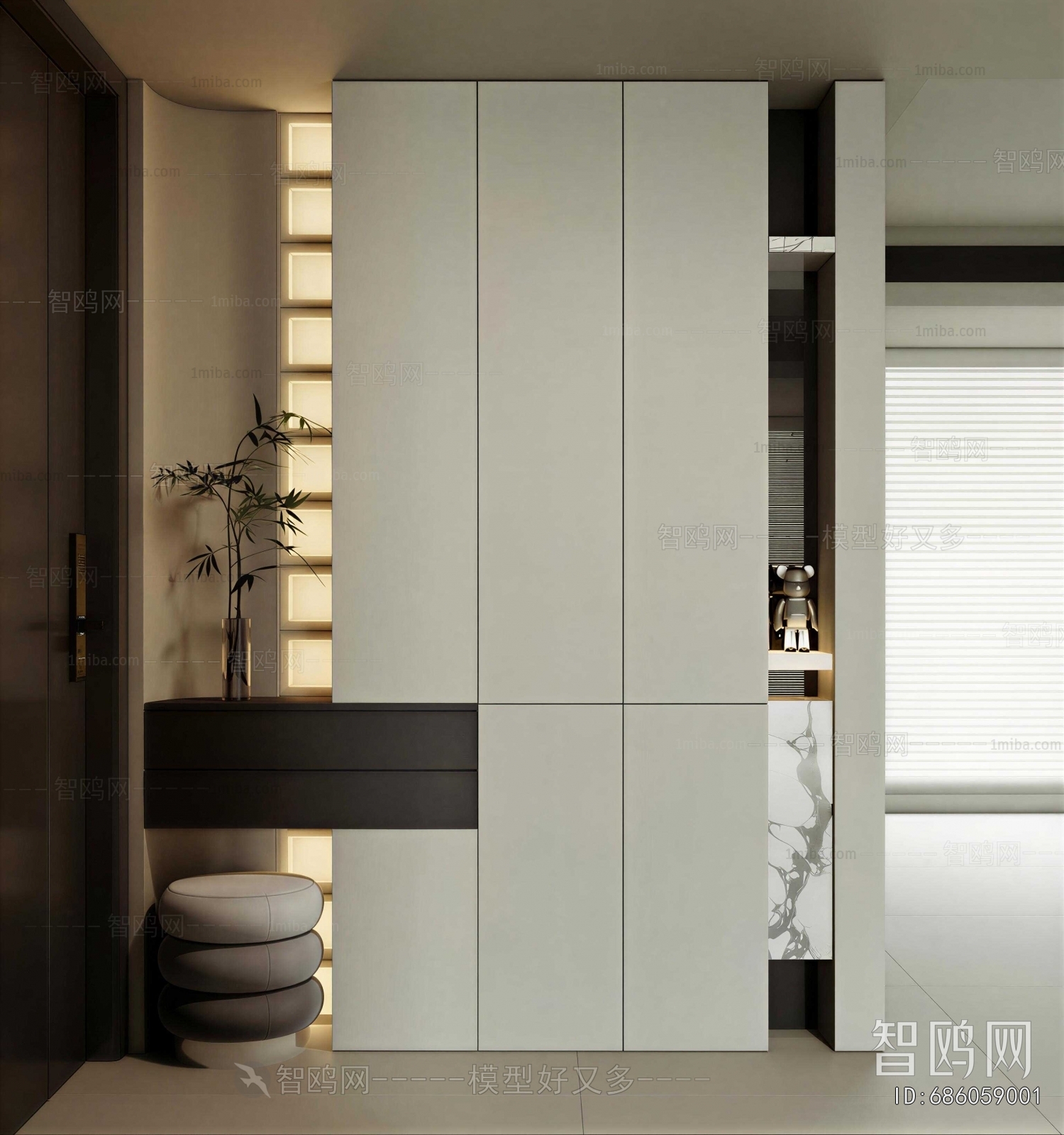 Modern Shoe Cabinet