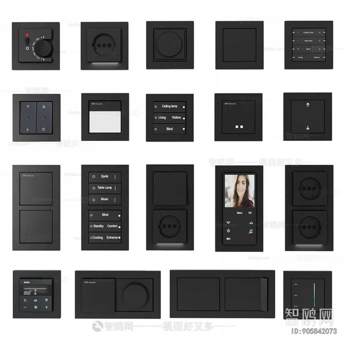 Modern Switch Socket Panel
