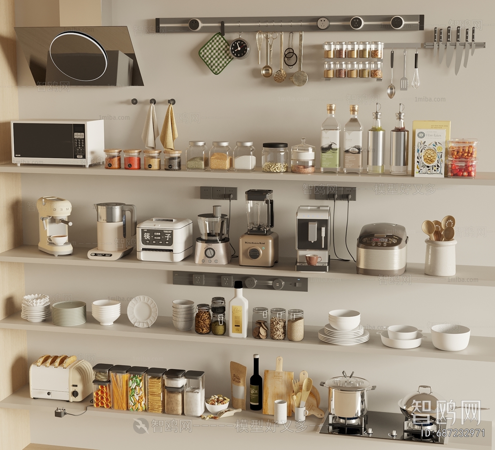 Modern Electric Kitchen Appliances