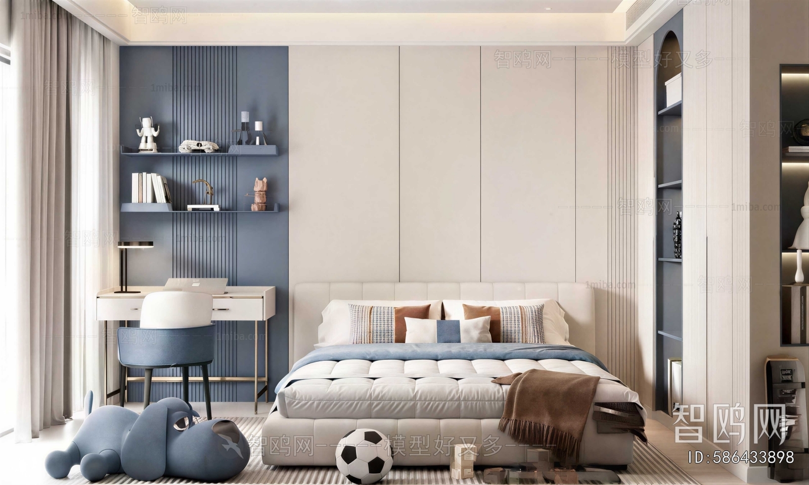 Modern Boy's Room And Son's Room