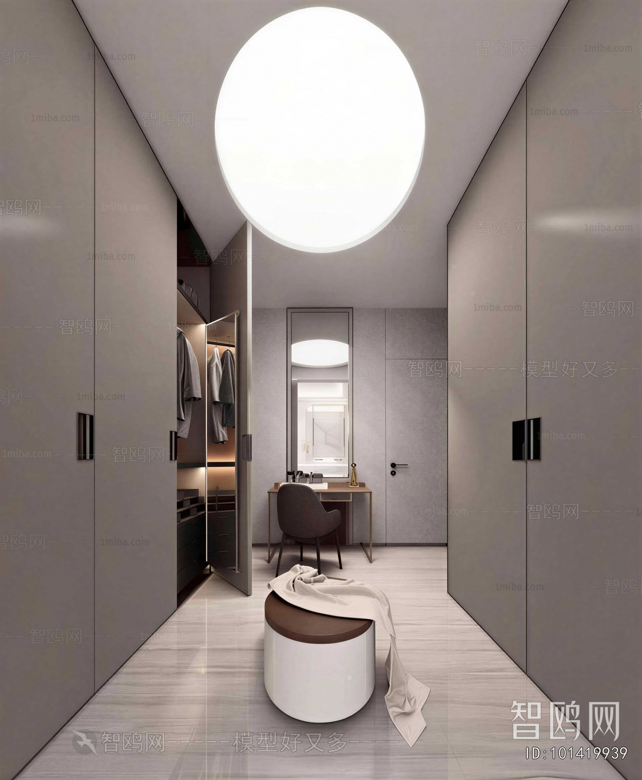 Modern Clothes Storage Area