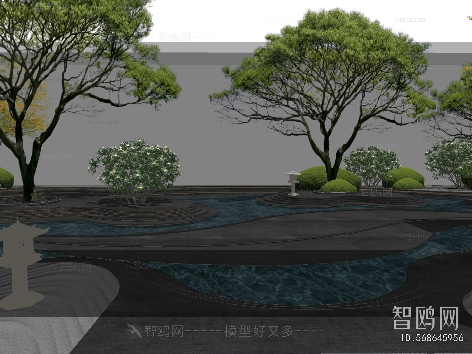 Modern Courtyard/landscape