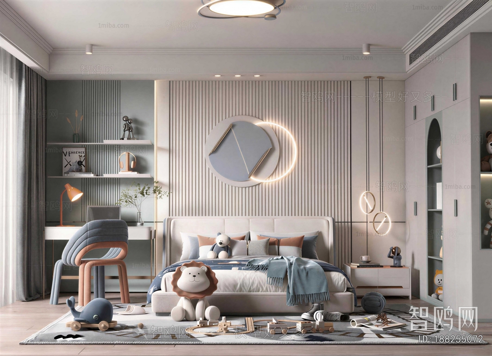 Modern Boy's Room And Son's Room