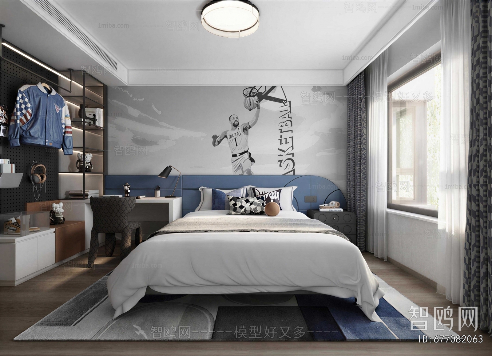 Modern Boy's Room And Son's Room