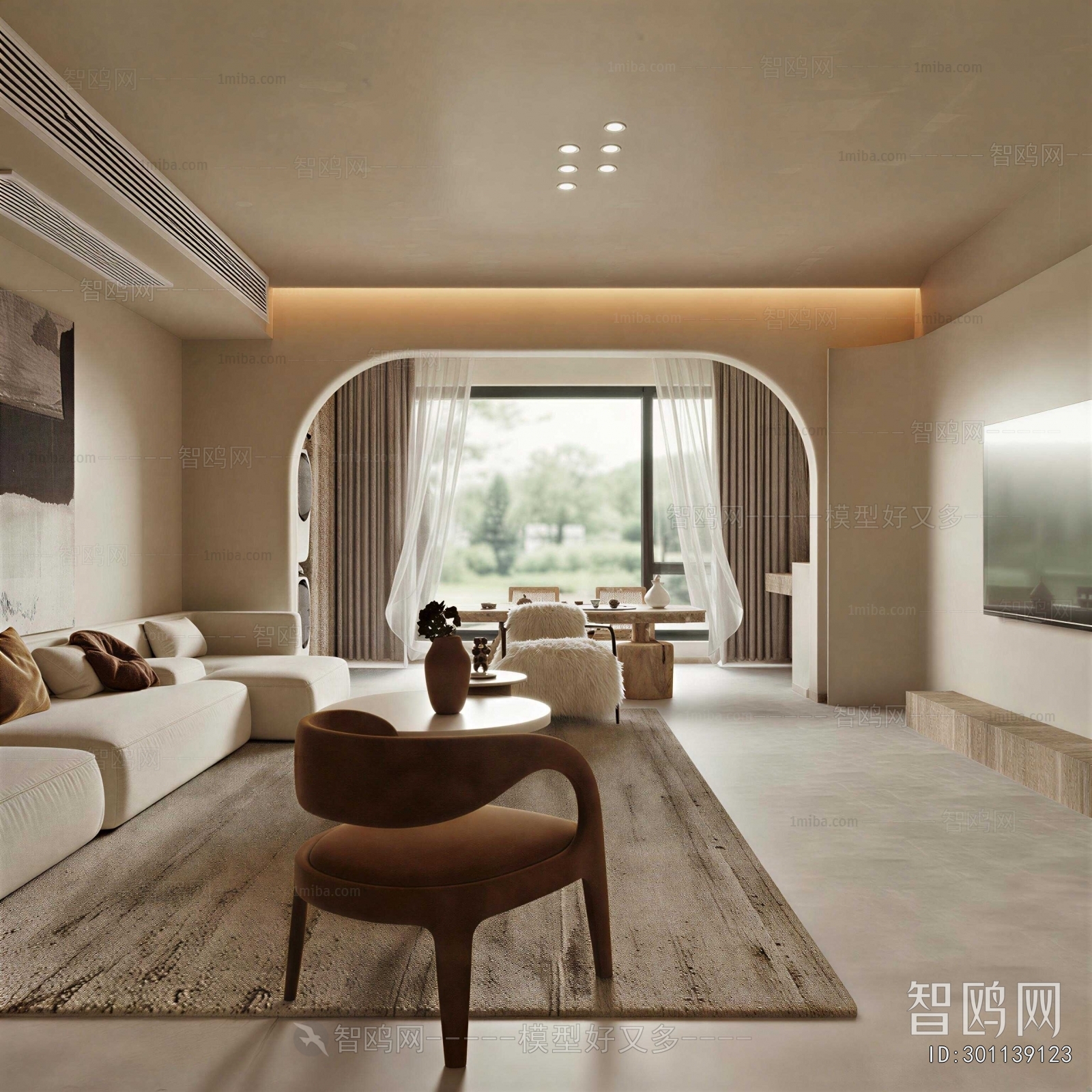 Wabi-sabi Style A Living Room