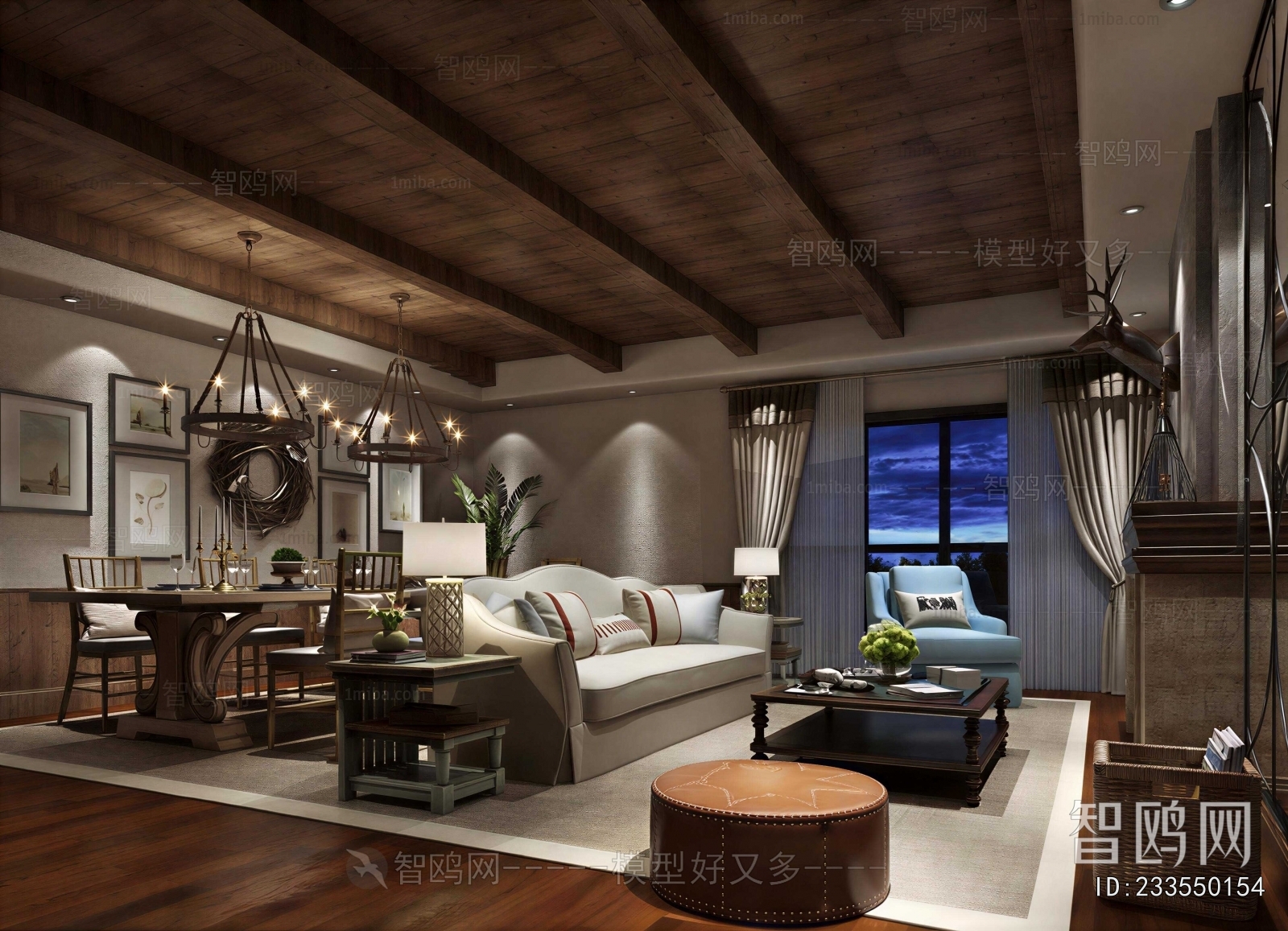 American Style A Living Room
