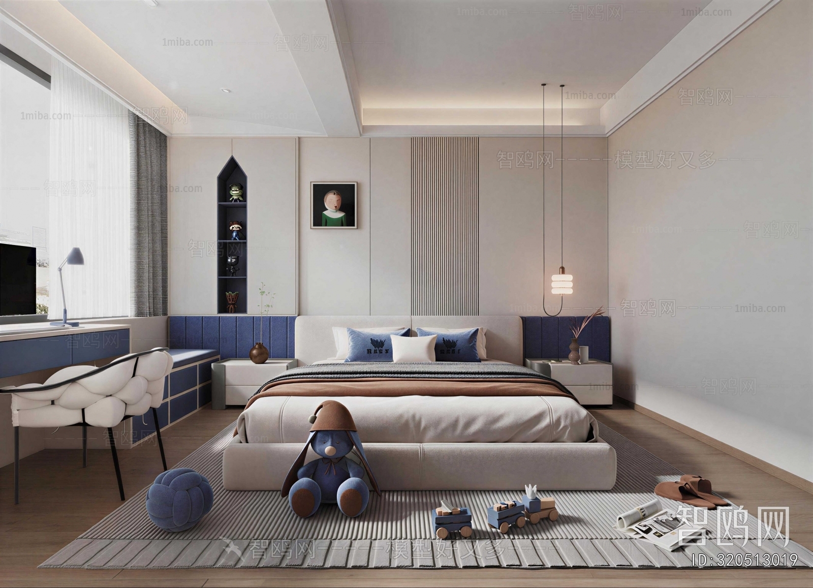 Modern Boy's Room And Son's Room