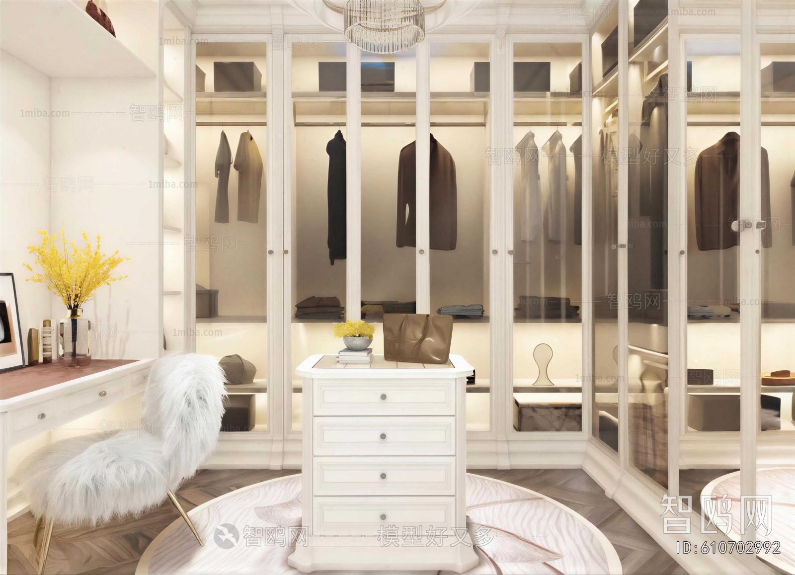 Modern Clothes Storage Area