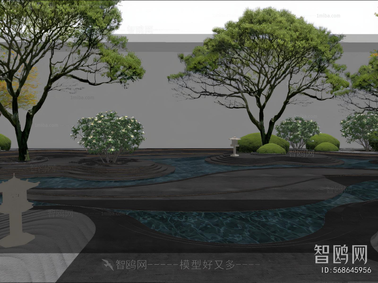 Modern Courtyard/landscape