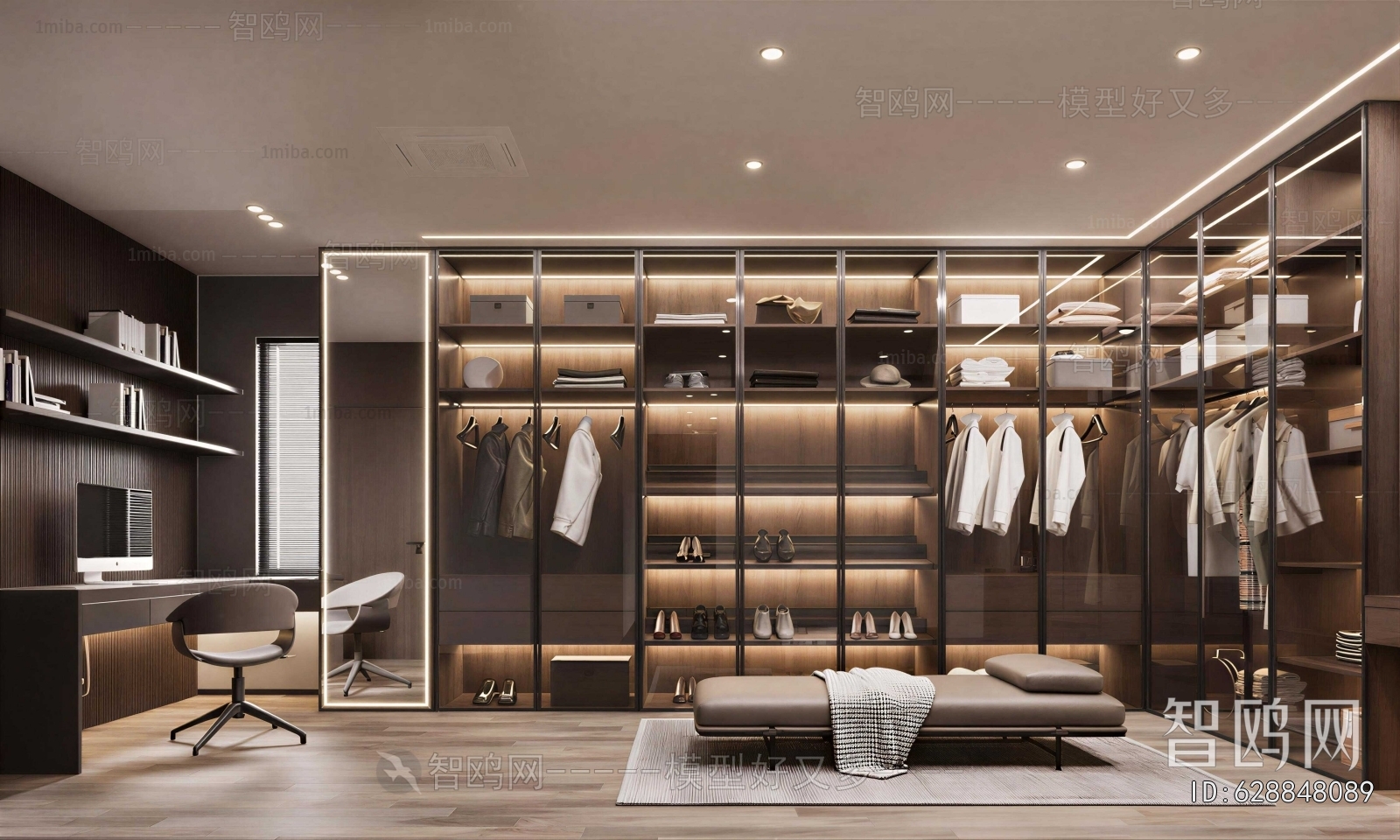 Modern Clothes Storage Area