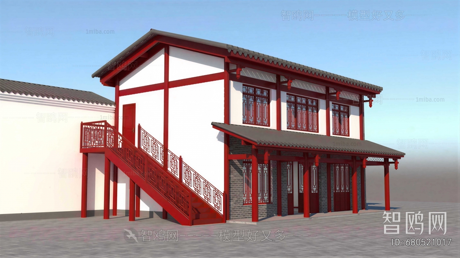 Chinese Style Ancient Architectural Buildings