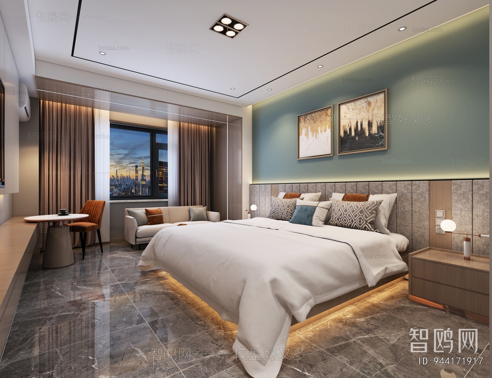 Modern Guest Room
