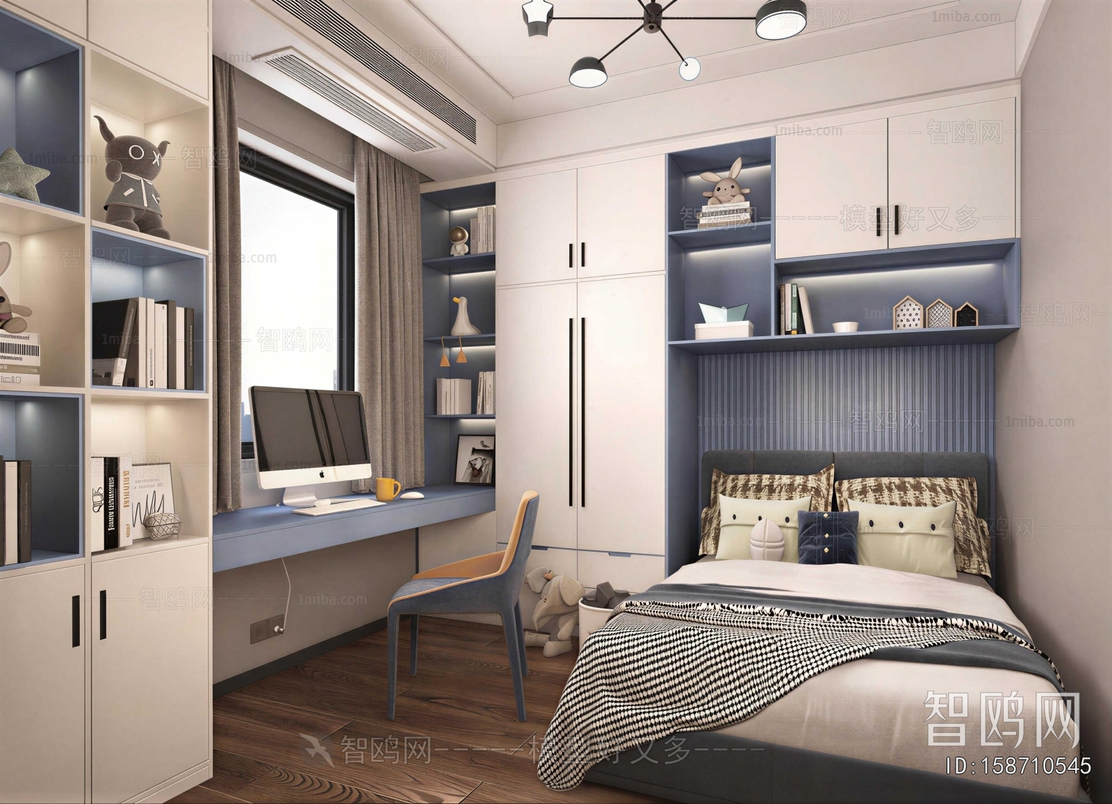 Modern Boy's Room And Son's Room