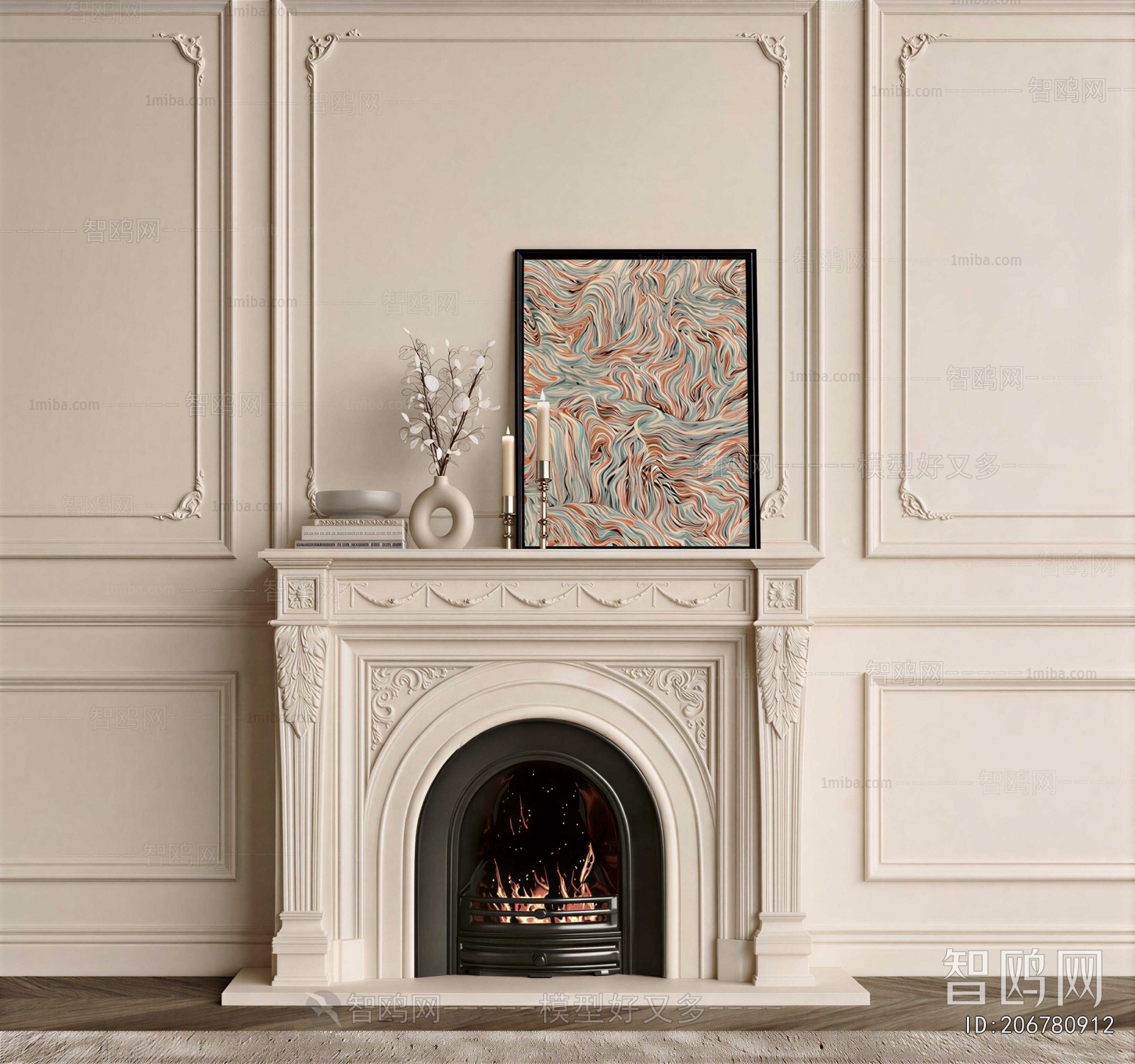 French Style Fireplace