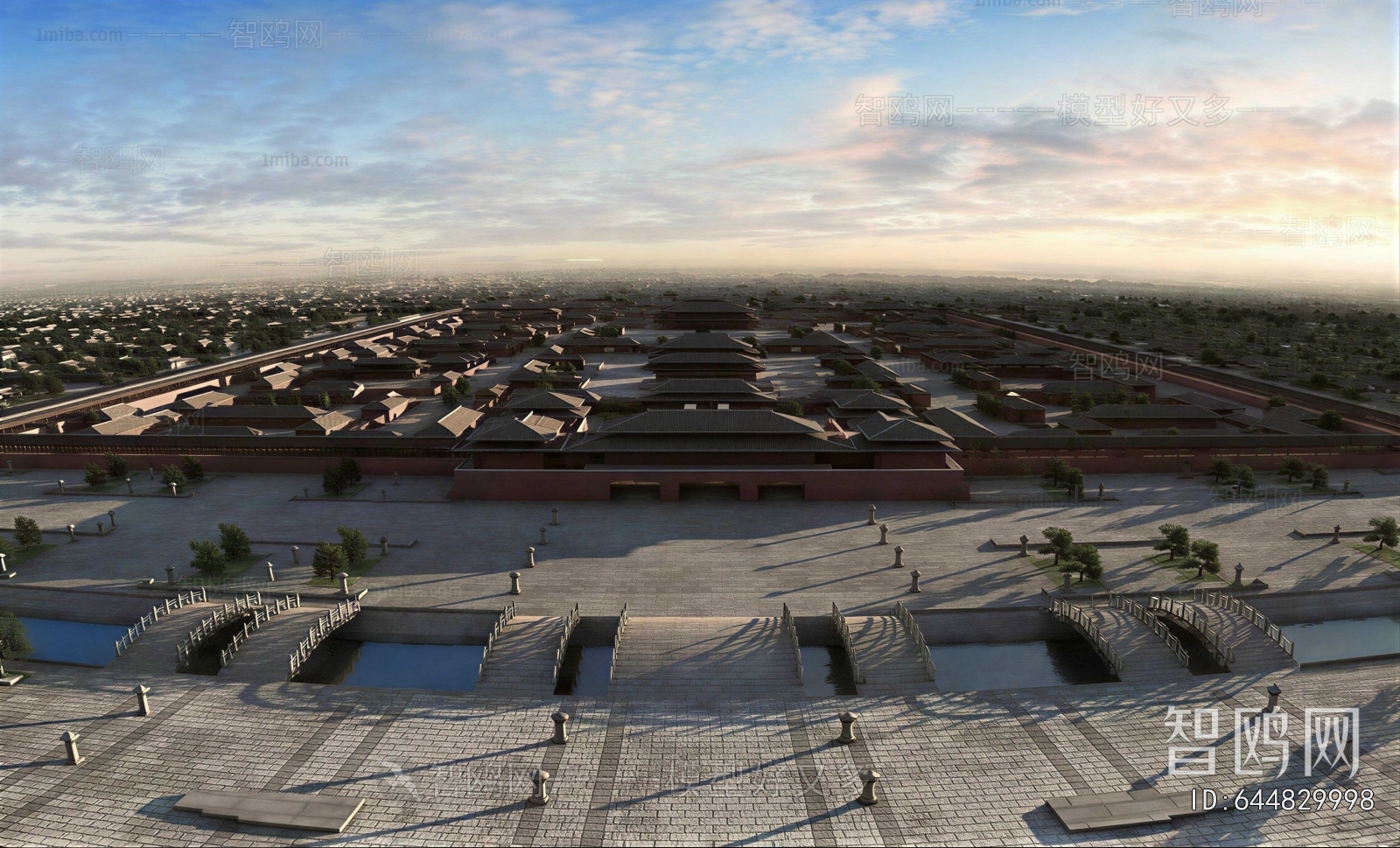 Chinese Style Ancient Architectural Buildings