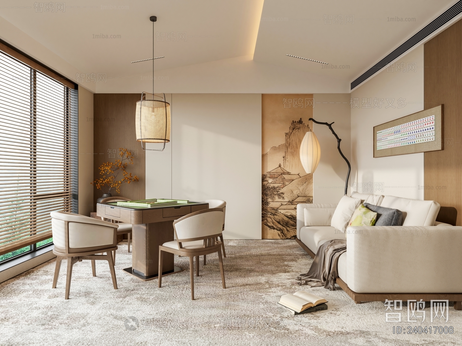 New Chinese Style Chess And Card Room